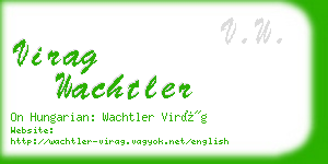 virag wachtler business card